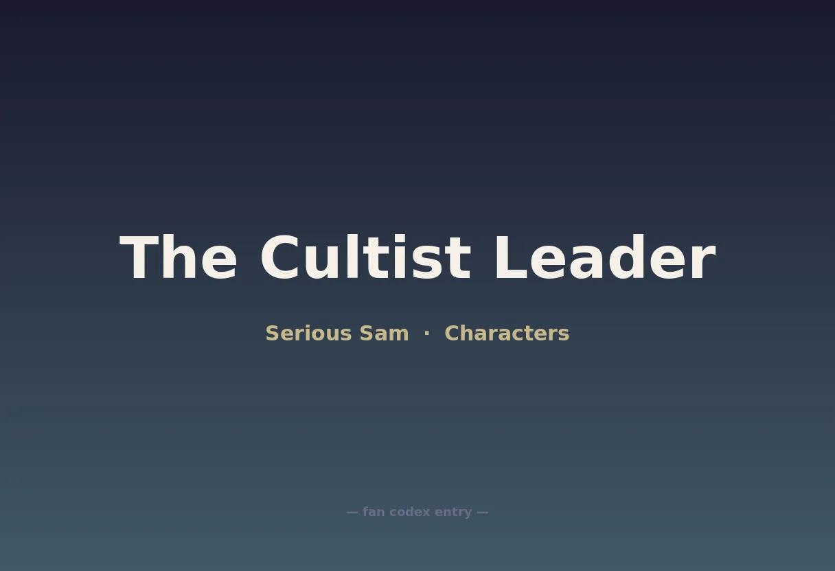 The Cultist Leader
