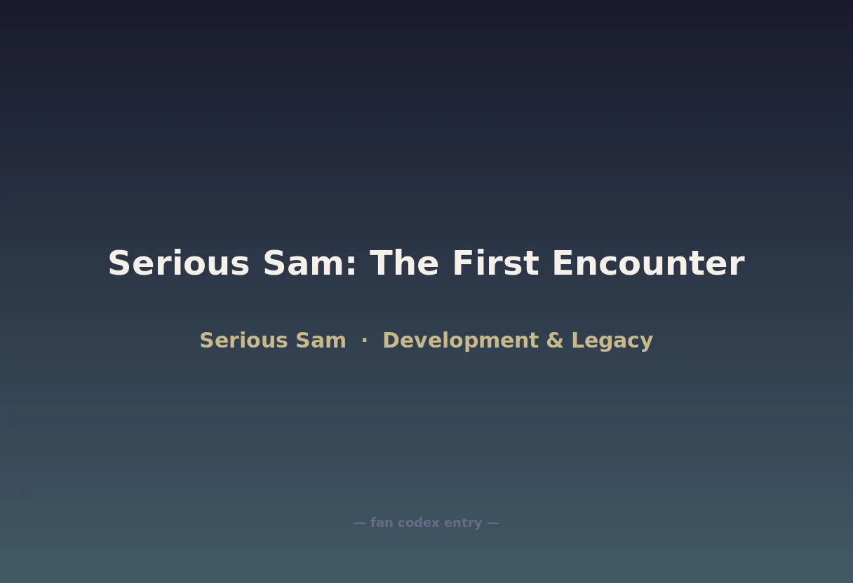 Serious Sam: The First Encounter