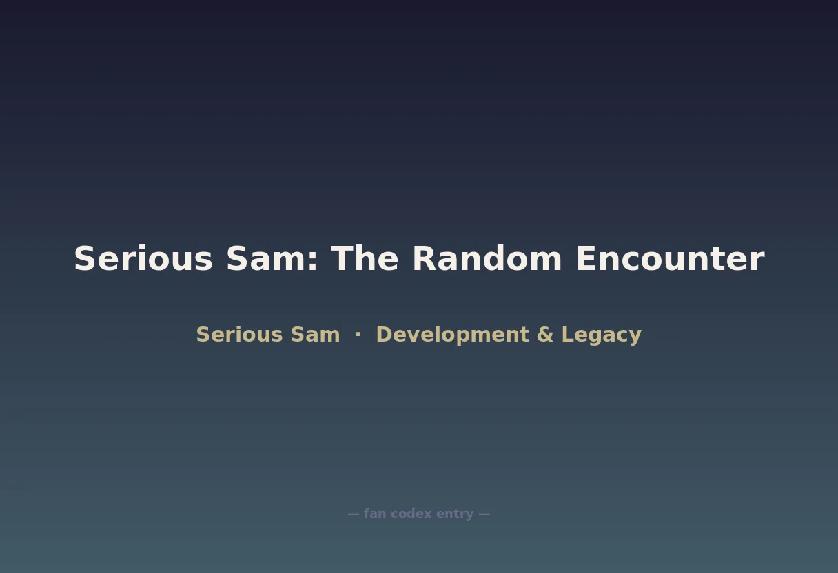Serious Sam: The Random Encounter