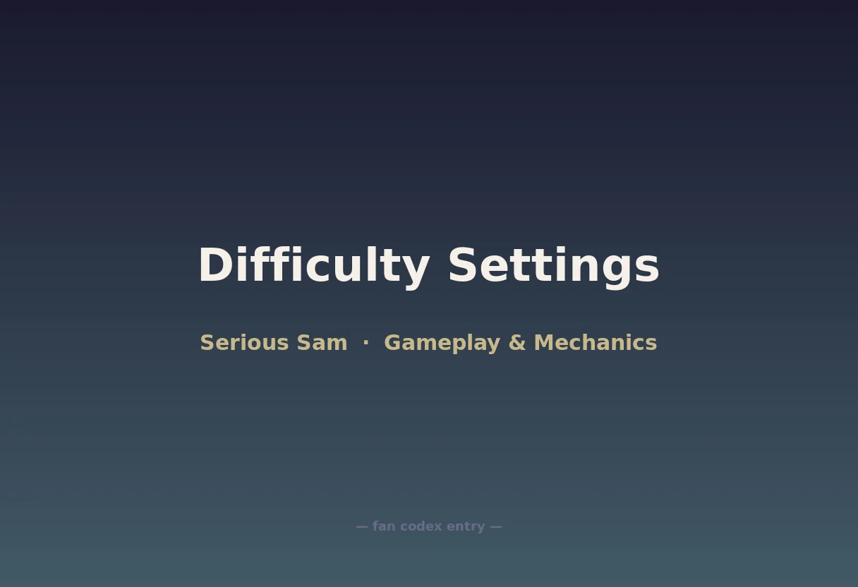 Difficulty Settings