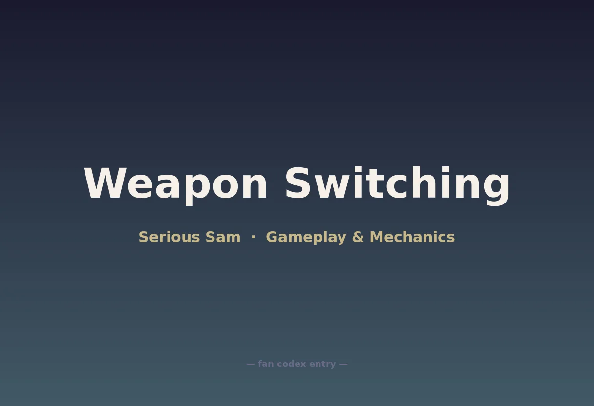 Weapon Switching